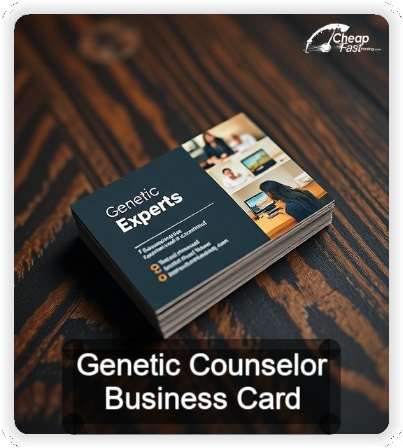 Genetic Counselor business card design sample