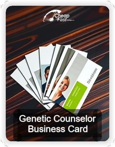 Genetic Counselor business card design sample
