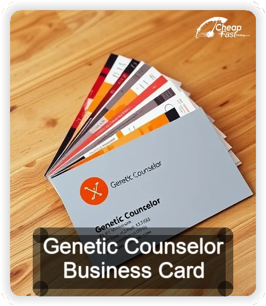 Genetic Counselor business card design sample