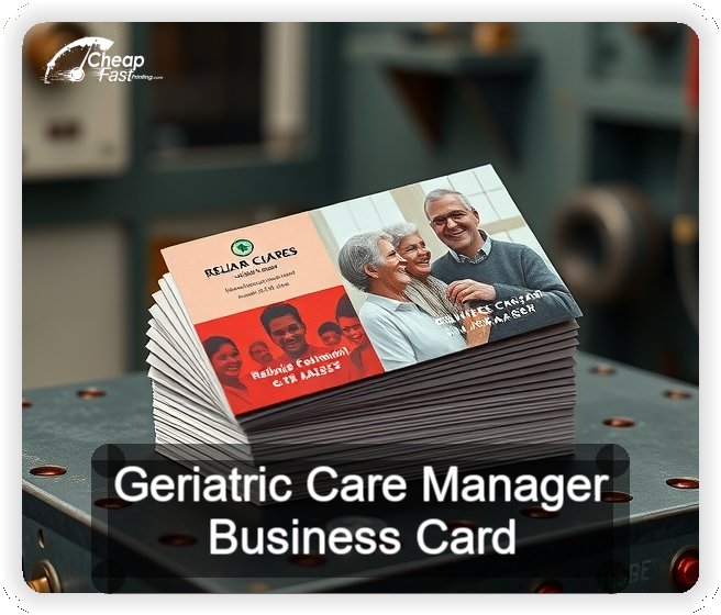 Geriatric Care Manager business card design sample