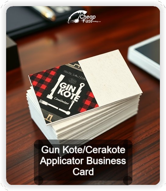 Gun Kote Cerakote Applicator business card design sample