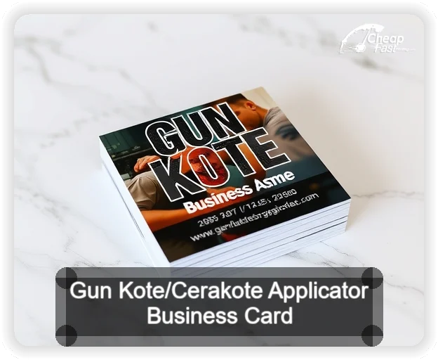 Gun Kote Cerakote Applicator business card design sample