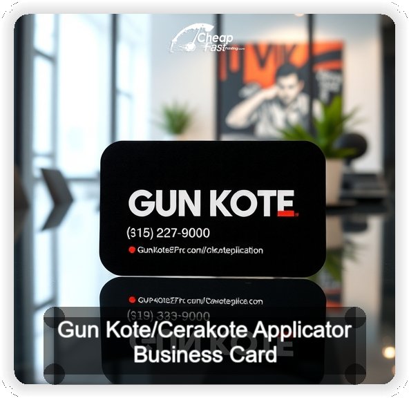 Gun Kote Cerakote Applicator business card design sample