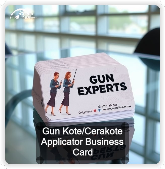 Gun Kote Cerakote Applicator business card design sample