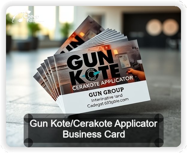 Gun Kote Cerakote Applicator business card design sample