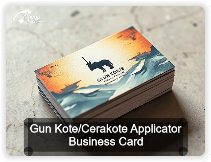 Gun Kote Cerakote Applicator business card design sample