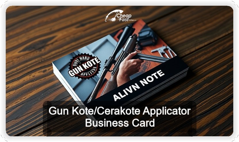 Gun Kote Cerakote Applicator business card design sample