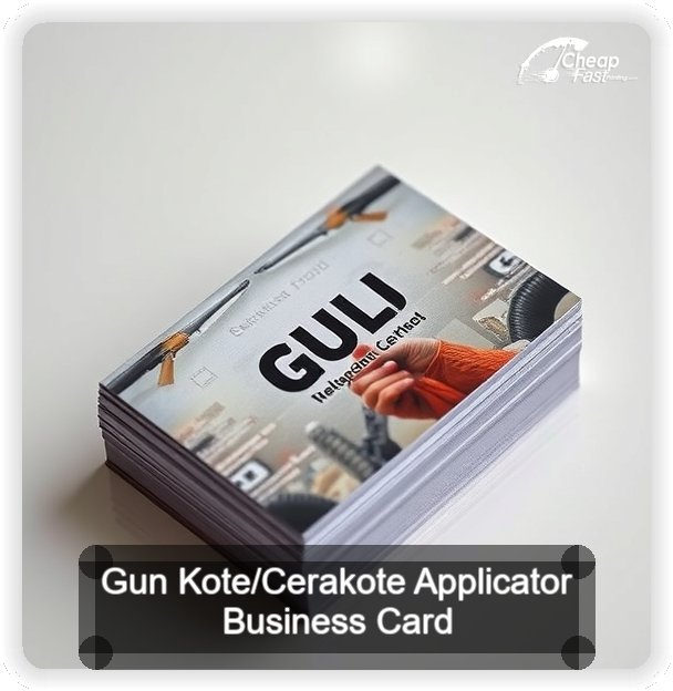 Gun Kote Cerakote Applicator business card design sample