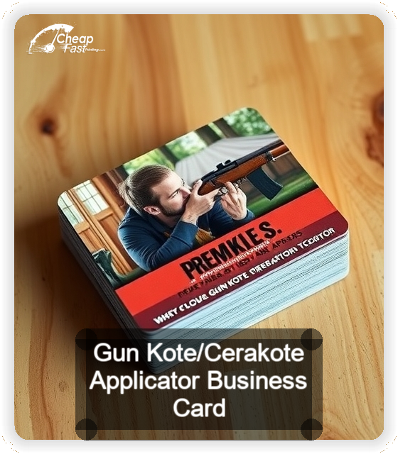 Gun Kote Cerakote Applicator business card design sample