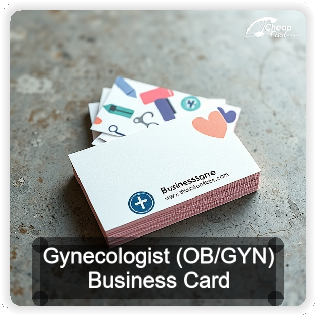 Gynecologist Ob Gyn business card design sample