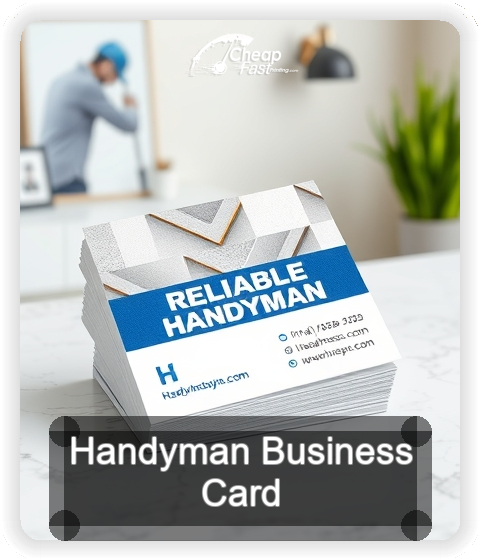 Handyman business card design sample