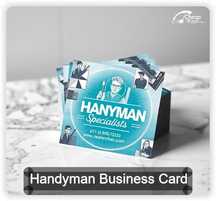 Handyman business card design sample