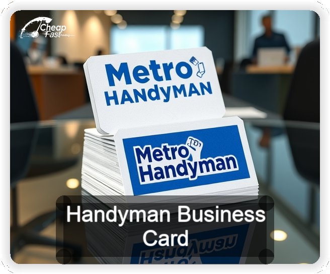 Handyman business card design sample