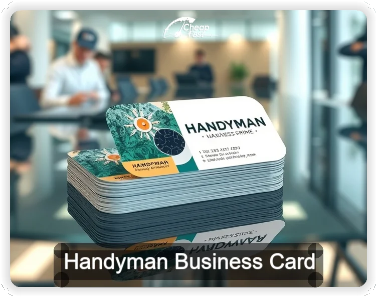 Handyman business card design sample