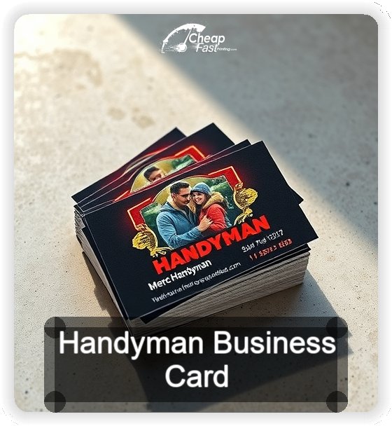 Handyman business card design sample