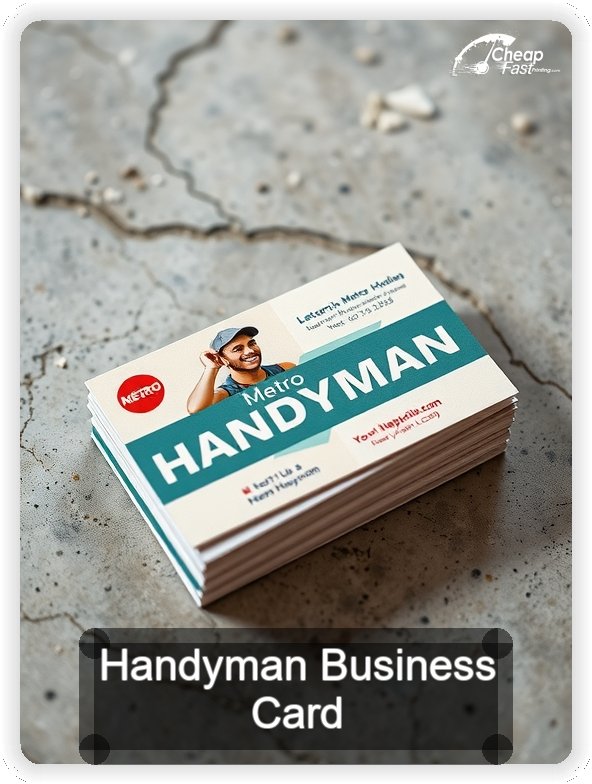 Handyman business card design sample