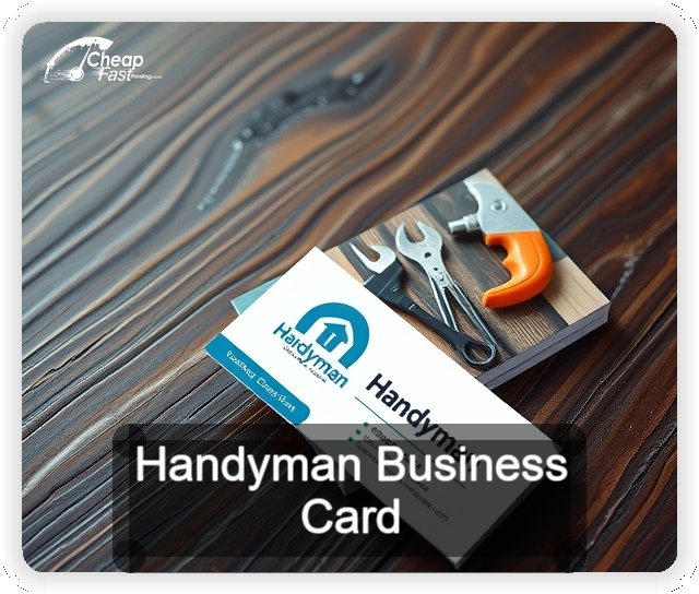 Handyman business card design sample