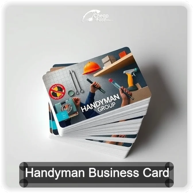 Handyman business card design sample