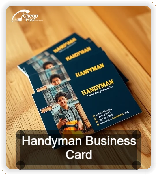 Handyman business card design sample