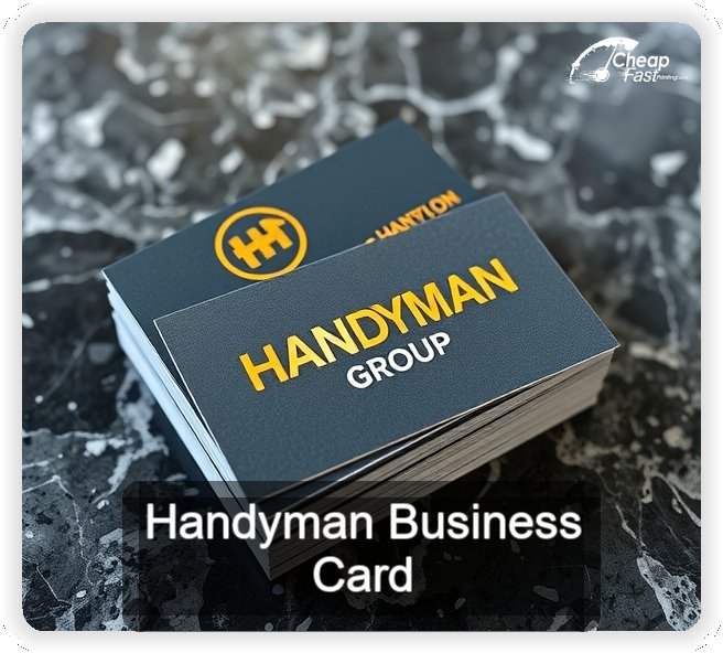 Handyman business card design sample