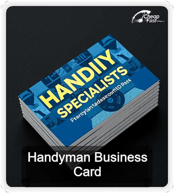 Handyman business card design sample