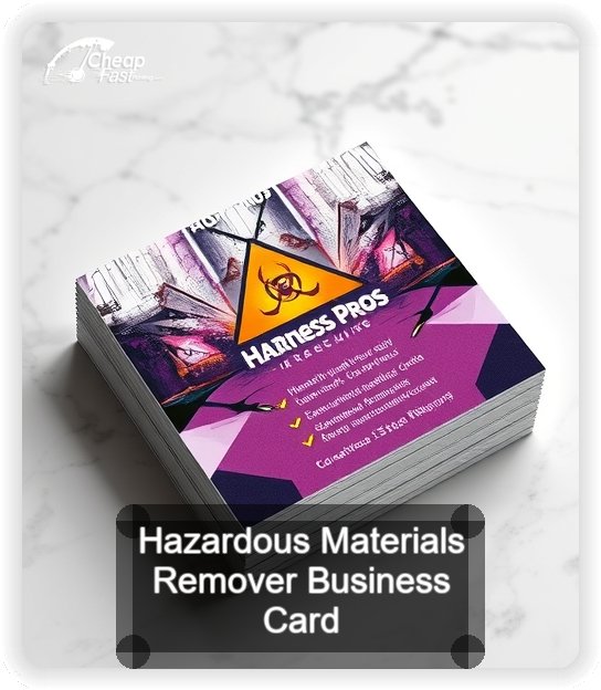 Hazardous Materials Remover business card design sample
