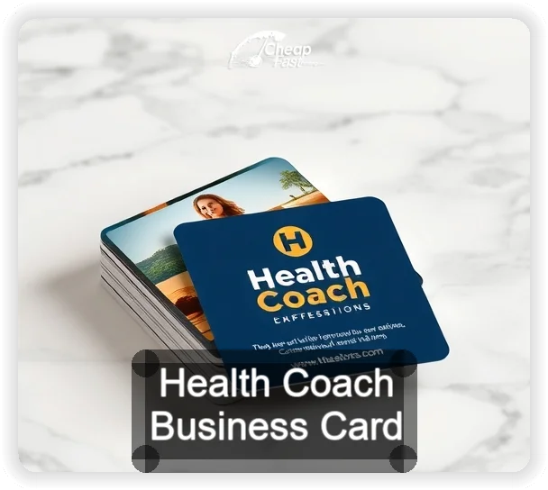 Health Coach business card design sample