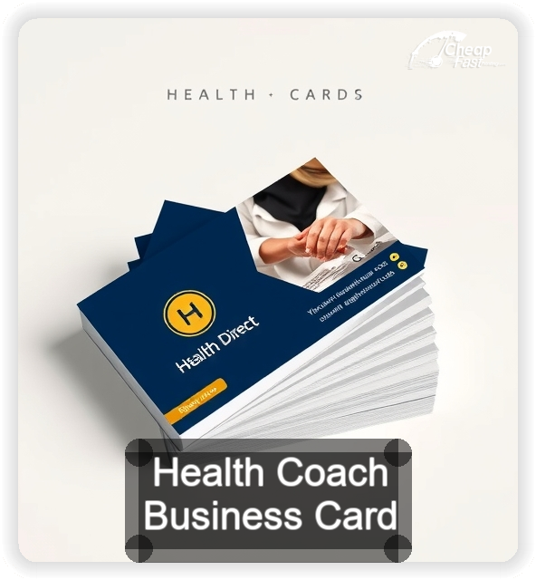Health Coach business card design sample