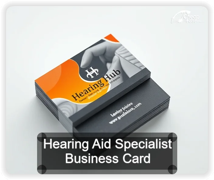 Hearing Aid Specialist business card design sample