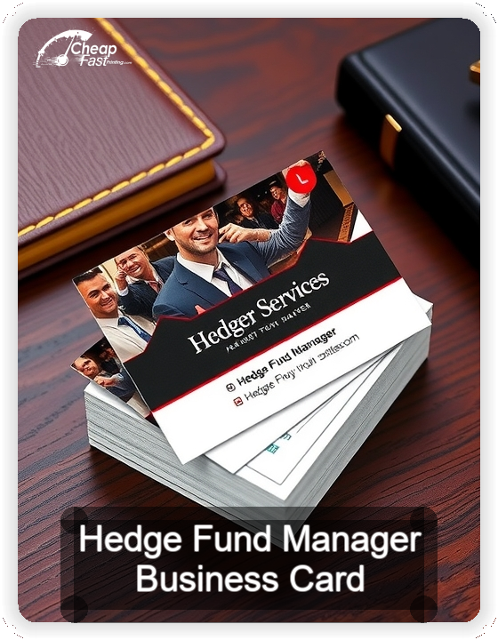 Hedge Fund Manager business card design sample