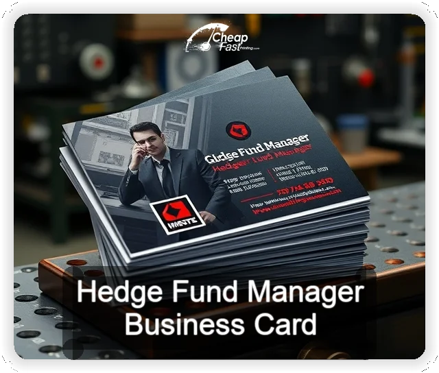Hedge Fund Manager business card design sample