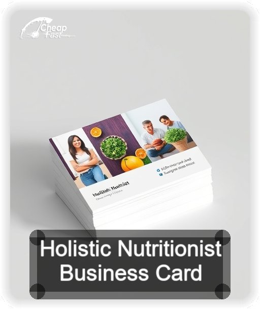 Holistic Nutritionist business card design sample