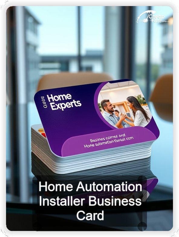 Home Automation Installer business card design sample