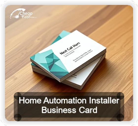 Home Automation Installer business card design sample