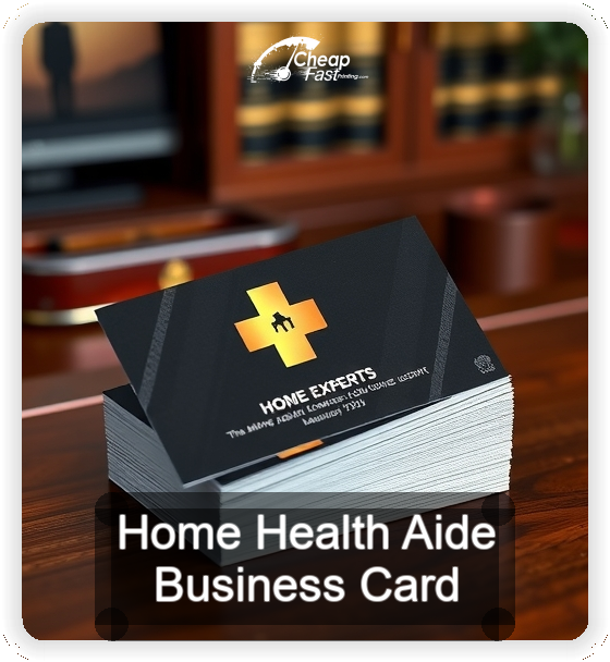 Home Health Aide business card design sample