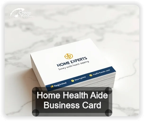 Home Health Aide business card design sample