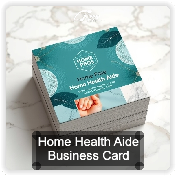 Home Health Aide business card design sample