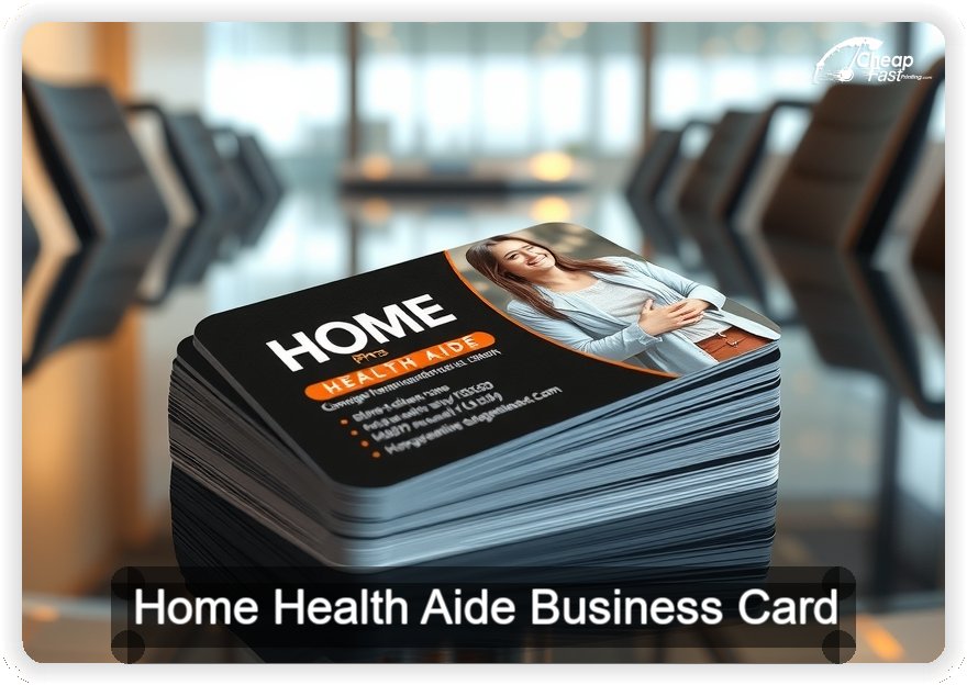 Home Health Aide business card design sample