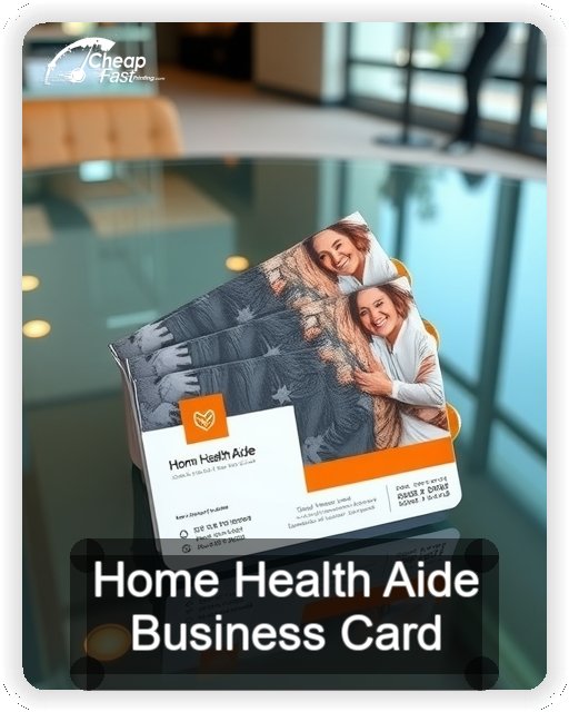 Home Health Aide business card design sample