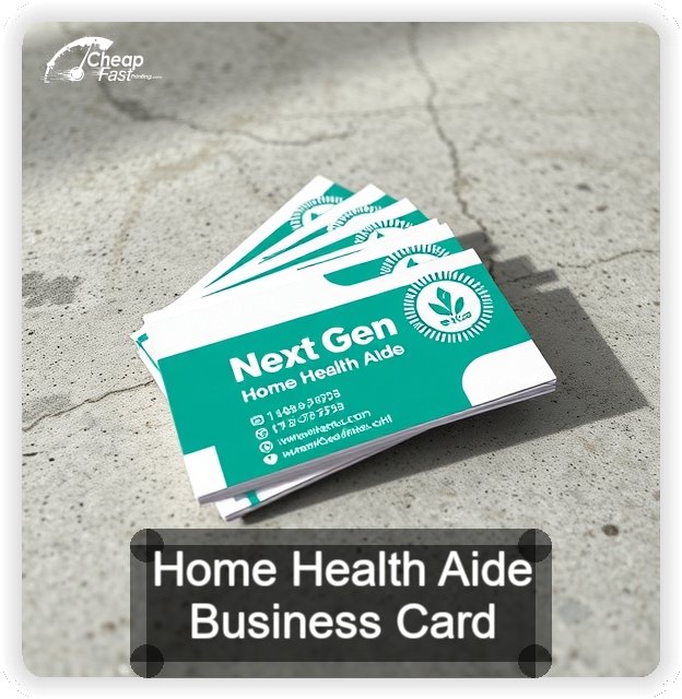 Home Health Aide business card design sample