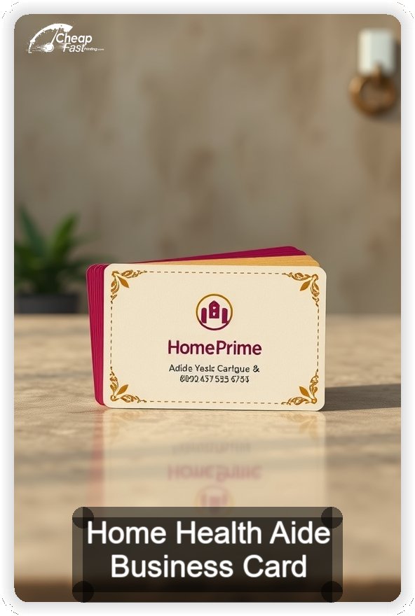 Home Health Aide business card design sample