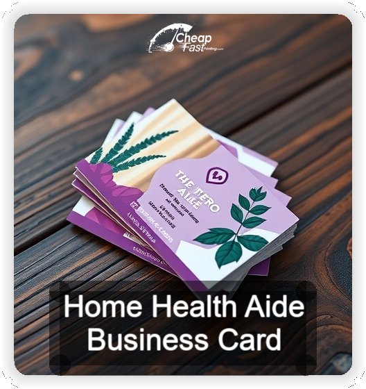 Home Health Aide business card design sample