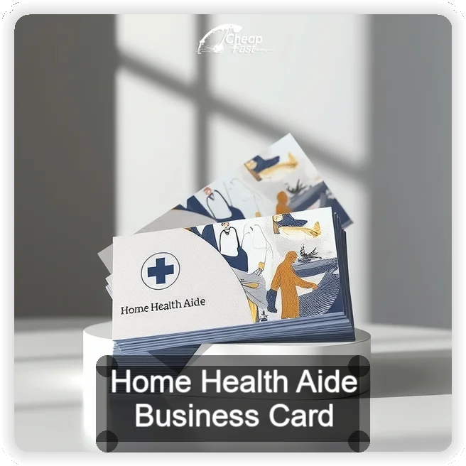 Home Health Aide business card design sample