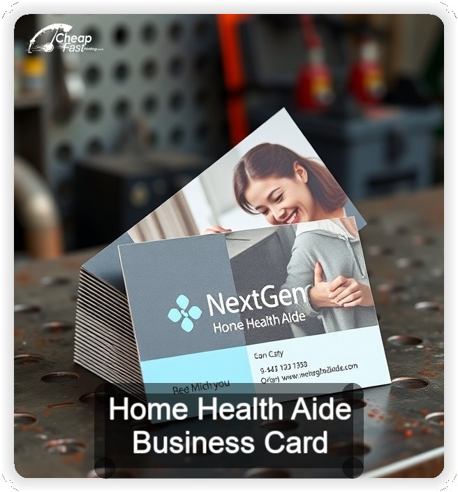 Home Health Aide business card design sample