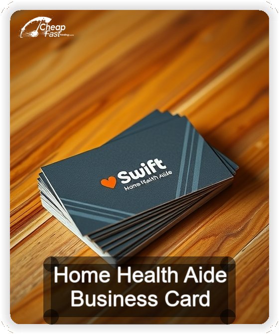 Home Health Aide business card design sample
