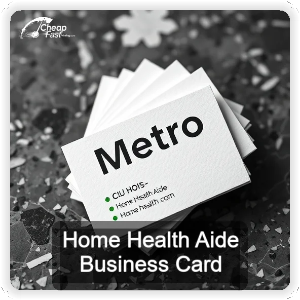 Home Health Aide business card design sample