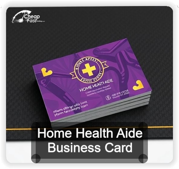 Home Health Aide business card design sample