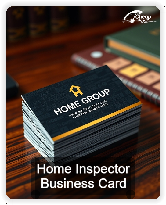 Home Inspector business card design sample