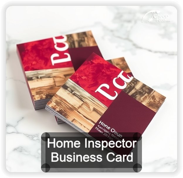 Home Inspector business card design sample