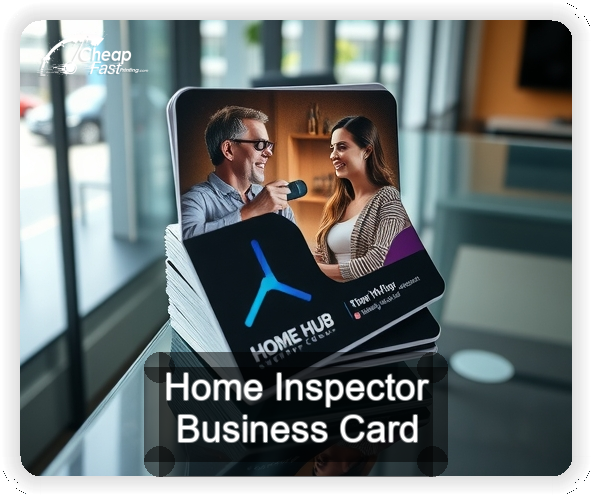 Home Inspector business card design sample